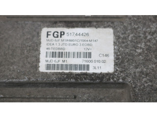 Блок управления двигателя 51744426 Fiat Idea