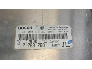 Блок управления двигателя 7788931, 0281010870   Opel Omega B2