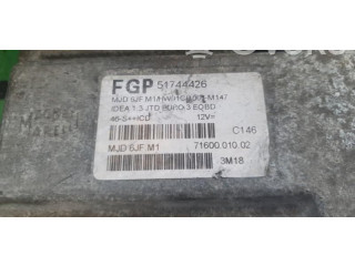 Блок управления двигателем Блок управления 51744426, MJD6JFM1. Fiat Idea
