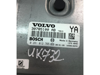 Блок управления двигателем Блок управления 30785100AB, 0281012765   Volvo V70