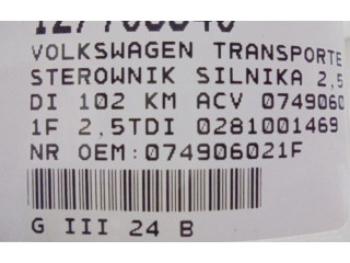 Блок управления двигателем Блок управления 074906021F, 074906021F   Volkswagen Transporter - Caravelle T4