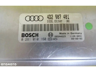 Блок управления двигателя 4D2907401, 0281010160 Audi A8 S8 D2 4D