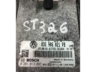 Блок управления двигателем Блок управления 03G906021PB, 0281013897   Volkswagen PASSAT B6