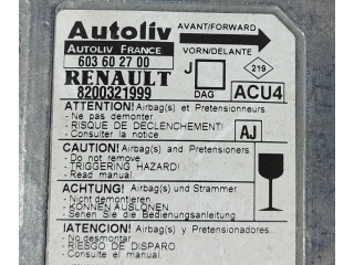 Блок подушек безопасности 8200321999, 603602700 Renault Scenic II - Grand scenic II