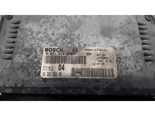 Блок управления двигателя 9636256980, 0281010249 Peugeot 306