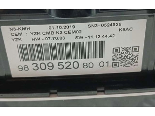 Přístrojová deska Citroen Berlingo 2018 9830952080, YZKCMBN3CEM02