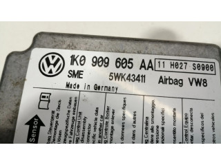 Блок подушек безопасности 1K0909605AA Skoda Octavia Mk2 (1Z)