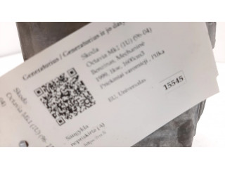 Генератор 06A903026, 0124325137 Skoda Octavia Mk1 (1U) 1.6