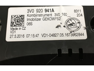 Панель приборов 3V0920941A, VD1048270 Skoda Superb B8 (3V)