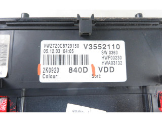 Přístrojová deska  Volkswagen Caddy 2006 2K0920840D, 2K0920840D  