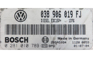 Блок управления двигателем Блок управления 038906019FJ, 0281010789 Skoda Octavia Mk1 (1U)