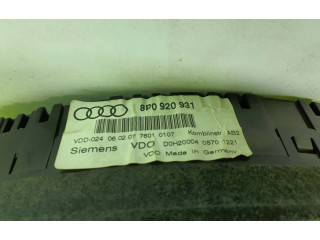 Панель приборов 8P0920931 Audi A3 S3 A3 Sportback 8P