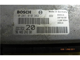 Блок управления двигателем Блок управления 281010362, 9640324380   Peugeot 306
