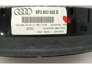 Панель приборов 8P0920932D, 8P0920932D Audi A3 S3 8P