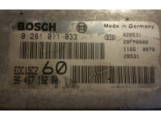Řídící jednotka 0281011033, 9646719280 Citroen C8 2002