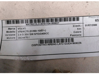 Подушка безопасности водителя 8638235 Volvo V70