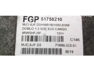 Řídící jednotka 4RWSHFJ5F, CENTRALITAMOTORUCE Fiat Doblo