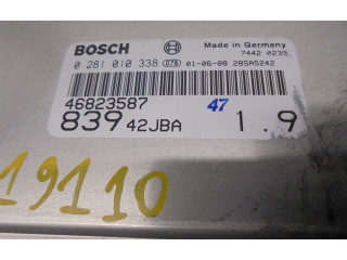 Блок управления двигателя 46823587, 0281010338 Lancia Lybra