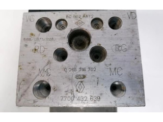 Блок АБС 7700432639, 0265216702   Renault  Clio II  1998 - 2001 года