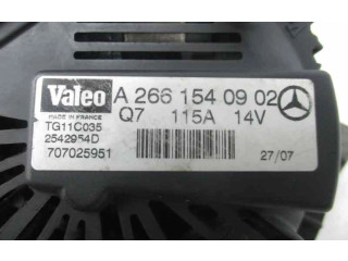 Генератор A2661540902   Mercedes-Benz A W169      