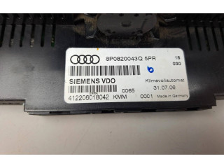 Блок управления климат-контролем 8P0820043Q Audi A3 S3 A3 Sportback 8P