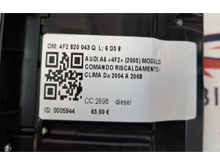 Блок управления климат-контролем 4F2820043Q, 4F2820043Q Audi A6 S6 C6 4F