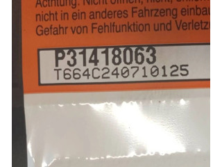 Подушка безопасности водителя 31418063, T646C240710125   Volvo V60