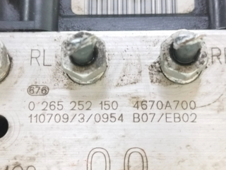 Блок АБС 4670A700, 0265252150 Mitsubishi i-MiEV 2009-2015 года