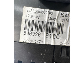 Панель приборов 5J0920810C, SKZZ0H4902305 Skoda Fabia Mk2 (5J)
