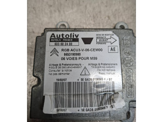 Блок подушек безопасности 603602400, 9653190980 Citroen Berlingo