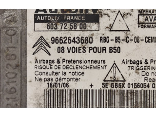 Блок подушек безопасности 9662643680, 603725800 Citroen C4 I