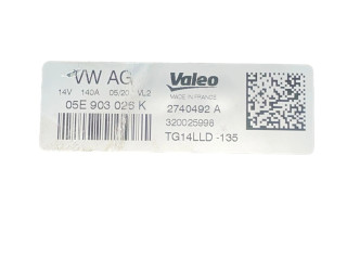 Генератор TG14LLD, 05E903026K Skoda Fabia Mk3 (NJ)