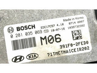 Блок управления двигателя 391F02FED0, 0281035069 Hyundai Santa Fe