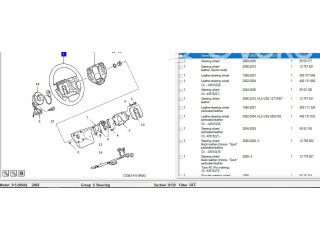 Руль 5201017, 5201033 Saab 9-5