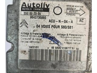 Блок подушек безопасности 9643735880, 550892900   Citroen Saxo