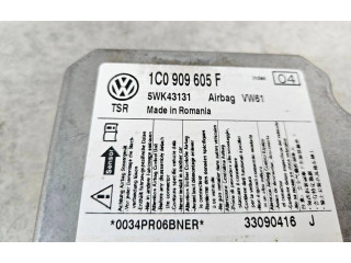 Блок подушек безопасности 1C0909605F, 5WK43131 Skoda Fabia Mk2 (5J)