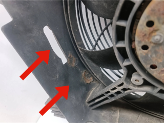 Комплект вентиляторов A1635000155, 1115057 Mercedes-Benz ML W163 3.2