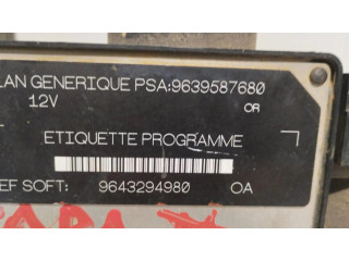 Řídící jednotka 9639587680, CENTRALITAMOTORUCE Peugeot 206+