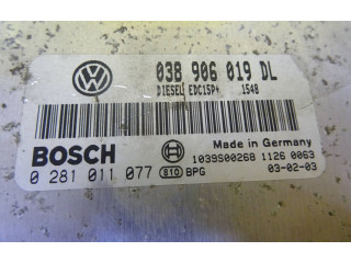 Блок управления двигателя 038906019DL, 0281011077   Skoda Octavia Mk1 (1U)