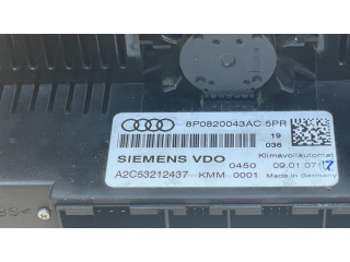 Блок управления климат-контролем 8P0820043AC, A2C53212437 Audi A3 S3 A3 Sportback 8P