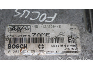 Блок управления двигателя 4M5112A650YE, 0281001701 Ford Focus