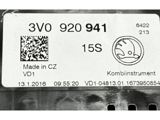 Панель приборов 3V0920941, 18389 Skoda Superb B8 (3V)