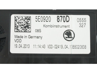 Панель приборов 5E0920870D   Skoda Octavia Mk3 (5E)       