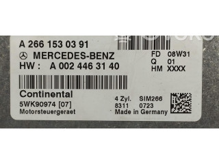 Řídící jednotka A2661530391, A2661530391 Mercedes-Benz A W169 2007