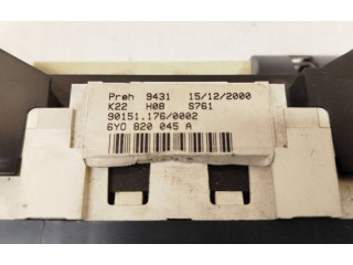 Блок управления климат-контролем 6Y0820045A, 901511760002 Skoda Fabia Mk1 (6Y)