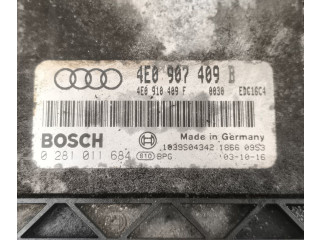 Řídící jednotka 4E0907409B, 0281011684 Audi A8 S8 D3 4E 2003