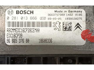 Блок управления двигателя 1943F2, 0281013666 Citroen C-Crosser