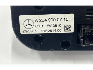 Блок управления климат-контролем A2049000715, SW281400   Mercedes-Benz GLK (X204)