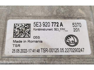 Спидометр (приборный щиток) 5E3920772A, 052022174 Skoda Octavia Mk4