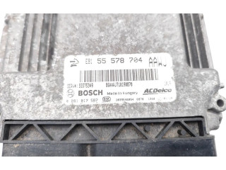Блок управления двигателя 55578704, 0281017587 Opel Meriva B